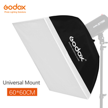 Godox 60x60cm 24 "x 24" Caja suave montaje Universal Softbox para montaje Universal estudio Flash estroboscópico envío gratis 2024 - compra barato
