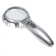 4x 75mm Umbrella Shape LED Illuminated Handheld Magnifying Glass Magnifier Reading Loupe 2024 - buy cheap