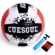 Voleibol macio vermelho/amarelo do jogo de cuesoul, voleibol feito sob medida padrão #5 2024 - compre barato