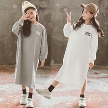 Novedad 2018, vestido con letra Casual para niños, vestido largo suelto para niñas, vestidos de Otoño de algodón para niñas 2-11 y RT177 2024 - compra barato