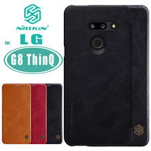Чехол для LG G8 ThinQ для LG G8 чехол ThinQ NILLKIN Qin деловой кожаный флип-кейс с отделением для карт задняя крышка для LG G8 ThinQ чехол для телефона 2024 - купить недорого