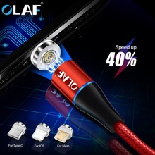 Olaf-cabo magnético de carregamento rápido 3a, micro usb tipo c, para iphone 6, 7, 8, plus, x, xr, xs, max, usb tipo c 2024 - compre barato