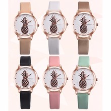 Womens Pineapple Faux Leather Analog Quartz Watch relgio feminino Special creative leather ladies watches 2019 2024 - buy cheap