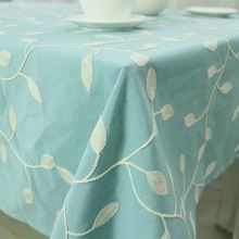 Embroidered Cotton Table Cloth Crochet Leaf Tablecloth Embroidery  Dustproof Square Rectangular Dinning Table Cover Home Textile 2024 - buy cheap