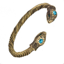 Vintage Style Jewlry Fashion Bangles Snake Pattern With Beautiful Crystals Special Design High Grade Zinc Alloy Dropshipping 2024 - buy cheap