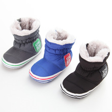 Зимняя обувь для маленьких мальчиков, флисовые детские ботинки для младенцев, зимние ботинки для маленьких мальчиков, обувь для детской кроватки, теплые ботинки 2024 - купить недорого