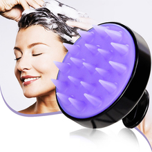 1 pc Spa Slimming Massage Brush Silicone Head Body Shampoo Scalp Massage Brush Comb Hair Washing Comb Shower Bath Brush props 2024 - buy cheap