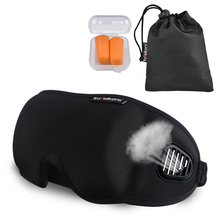 Portable Soft 3D Sleep Mask for Travel Rest Aid Sleeping Eye Mask Eyepatch Black Eye Shade Adjustable Bandage Blindfolds Goggles 2024 - buy cheap