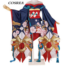 Fantasia de onmyji, traje de cosplay, faca de diabólico, ssr, kimono, vestido, halloween, carnaval, festa para adultos 2024 - compre barato