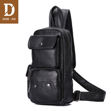 DIDE 2018 брендовая сумка через плечо мужская черная нагрудная Сумка водонепроницаемая сумка на плечо из искусственной кожи для подростка 2024 - купить недорого