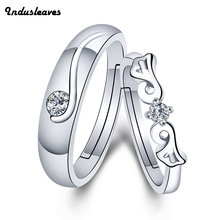 Indusleaves Fashion Jewelry New Ring for Women Men Couple Lovers Angel Wings Zirconia Rings Party Gift 2024 - buy cheap