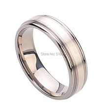 6MM Men's Titanium Ring Wedding Band Fashion Women Men Jewelry TI043R 2024 - buy cheap