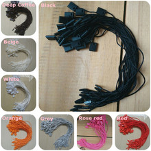 1000pcs/lot , 18cm Polyester tag cords for clothing nylon ropes Hang tag strings Black/White/G 2024 - buy cheap
