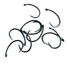 100Pcs Hook Carp Fishing Anti-corrosion Crank Barbed Jig Head Circle High Carbon Steel Fishhook Vissen Pescaria Fishing 2024 - buy cheap