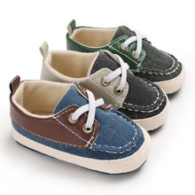 Обувь для маленьких мальчиков и девочек; Новинка; классическая парусиновая обувь для новорожденных; обувь для мальчиков; обувь для начинающих ходить; детская обувь 2024 - купить недорого