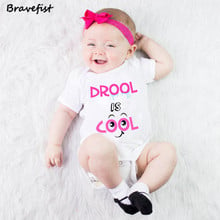 Colored COOL Letters Newborn Bodysuits Summer Kids Boys Girls Clothing Short Sleeve Infant Outfits 0-24Months Overalls 2024 - buy cheap