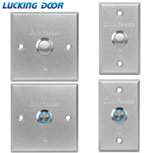 LUCKING-Interruptor de botón de liberación para puerta, sistema de control de acceso, inciador de luz LED, de aleación de aluminio 2024 - compra barato