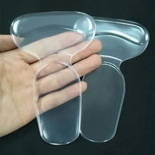 1 par de silicone gel calcanhar adesivo macio t forma sapato almofada calcanhar adesivo à prova de desgaste anti deslizamento com engrossar almofada transparente novo 2024 - compre barato