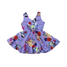 Платье emmababy для маленьких детей; платье принцессы без рукавов с цветочным рисунком для маленьких девочек; праздничные Мини-Платья с цветочным рисунком 2024 - купить недорого
