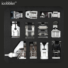 11 Pcs/Set Home Sewing Machine Accessories Presser Foot Leather Pads Blind Stitch Catcher Applique Universal Foot Zipper Sewing 2024 - buy cheap