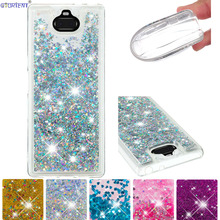 Cute Cover For Sony Xperia 10 Glitter Dynamic Liquid Quicksand Fitted Case I3113 I3123 I4113 I4193 Soft Silicone Bumper Cases 2024 - buy cheap