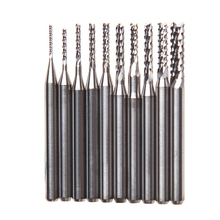 10Pcs/Set 1/8'' 0.8-3.175mm Drill Bits Engraving Cutter Rotary PCB CNC End Mill -Y103 2024 - buy cheap