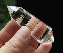 24 сторонний ПРИРОДНЫЙ прозрачный кварцевый кристалл 2,57 дюйма, для точечного исцеления, 44 г 2024 - купить недорого