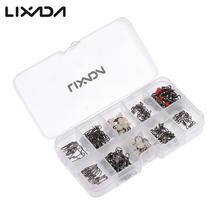 Lixada 100PCS Sea Coarse Carp Pike Fishing Barrel Swivel with Safety Snap Hook Connector Solid Rings Glow Beads Triple Swivels 2024 - buy cheap