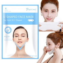 V Face Lift-up Firming Gel Mask Double Hanging Ear V Shape Face Chin Mask Slim Lift Face Slimming Mask 2024 - buy cheap