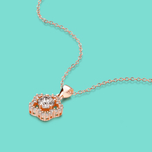 Для аристократичных девочек 925 стерлингового серебра ожерелье блеск Циркон Цветочная мозаика кулон ожерелье из розового золота волна ожерелье Бесплатная доставка 2024 - купить недорого