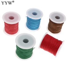 70m/Spool Waxed Cotton Cord 1mm Wax Linen Cord plastic spool DIY Necklace more colors for choice 1mm Waxed Cotton Cord 2024 - buy cheap