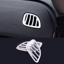Матовая крышка для автомобильного переднего маленького воздуховыпускного отверстия ABS 2013 2014 2015 2016 2017, отделочная оболочка, автомобильный Стайлинг 2 шт. для Buick Encore Opel Mokka 2024 - купить недорого