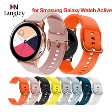 20 22mm Colorful Buckle Silicone Watchband For Samsung Galaxy Watch Active Band 42 46mm Gear S2 S3 S4 Straps Watch Accessories 2024 - buy cheap