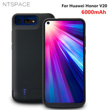 Чехол NTSPACE Powerbank для Huawei Honor V20, чехлы для зарядки аккумуляторов 6500 мАч, запасной блок питания, Расширенный чехол для зарядки аккумуляторов 2024 - купить недорого