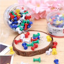 80 Pcs/lot Deli Plastic Quality Cork Board Safety Colored Push Pins Thumbtack Office School Accessories Supplies 2024 - buy cheap
