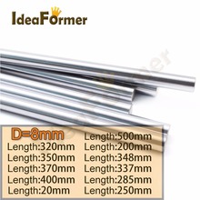 2pcs diameter 8mm linear shaft 8mm for Shaft LM8UU 8mm linear ball bearing Length 200/250/300/320/350/400/500mm stainless steel 2024 - buy cheap