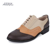 Zapatos de 100% oxford para mujer, calzado de cuero sintético Estilo Vintage, hecho a mano, diseño de marca, talla grande, 11 colores, 2020 2024 - compra barato