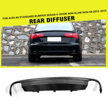 Carbon Fiber / FRP Auto Car Styling Rear Diffuser Bumper Guard for Audi A6 4-Door 2013 - 2015 2024 - buy cheap