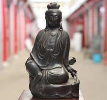Estátua do buda kuanyin bodisatva, guanyin de bronze da china bnbn102 2024 - compre barato