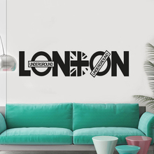 Modern London Words Quotes Home Decoration Bedroom Poster Mural Fashion Decals Art Design Vinyl Wall Sticker Decor W164 2024 - buy cheap