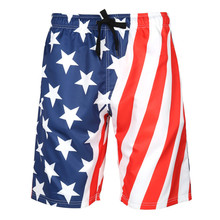 Men's Beach Shorts with Mesh Lining Surfing Pants Swim Trunks USA America Flag Board Shorts Quick Dry Swimsuit Plus Size S-6XL 2024 - buy cheap