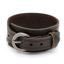 HOT Fashion Jewelry Leather Bracelet Men Casual Personality leather strap Punk Retro Bracelet 2016 bracele 2024 - buy cheap