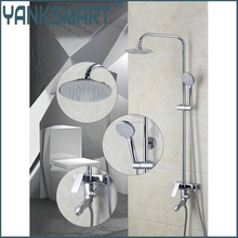 Wall-Mount Bath&Tub Rain-style Bathroom 8 inch Shower Head Rainfall Shower Faucet 53353 Bathtub Shower Water Faucet Mixer Tap 2024 - buy cheap