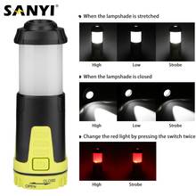 Sanyi Collapsible Camping Lamp 5-Mode LED Magnetic Flashlight Work Torch Hook Lights Portable Lantern Outdoor Emergency Lamp AAA 2024 - buy cheap