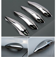 FUNDUOO New Chrome Car Side Door Handle Cover Trim Sticker For BMW 5 Series 525 520 530 535 528 2011 2012 2013 2014 2024 - buy cheap