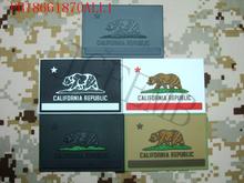 EE. UU. California bandera táctico parche de moral militar 3D parche de PVC 2024 - compra barato