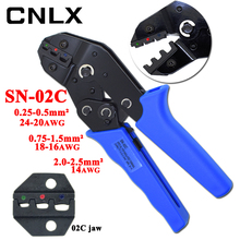 CNLX-Alicates de engarce de terminal SN-02C TAB, herramienta de prensado de conectores de coche, 0,25-6 mm2 2024 - compra barato