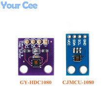 HDC1080 модуль датчика температуры и влажности высокой точности GY-213V-HDC1080 CJMCU-1080 HDC1080 модуль электронный DIY 2024 - купить недорого