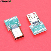 Cltgxdd-MICRO HDMI chapado en oro, placa de prueba hembra de 19 pines, tipo D, conector hembra MICRO HDMI con placa PCB, 1 ud. 2024 - compra barato