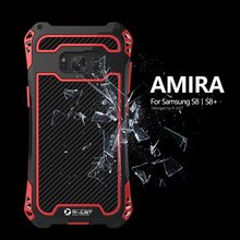 AMIRA-funda de metal de fibra de carbono para samsung galaxy s8 plus g9550, carcasa a prueba de golpes, antigolpes, para exteriores 2024 - compra barato